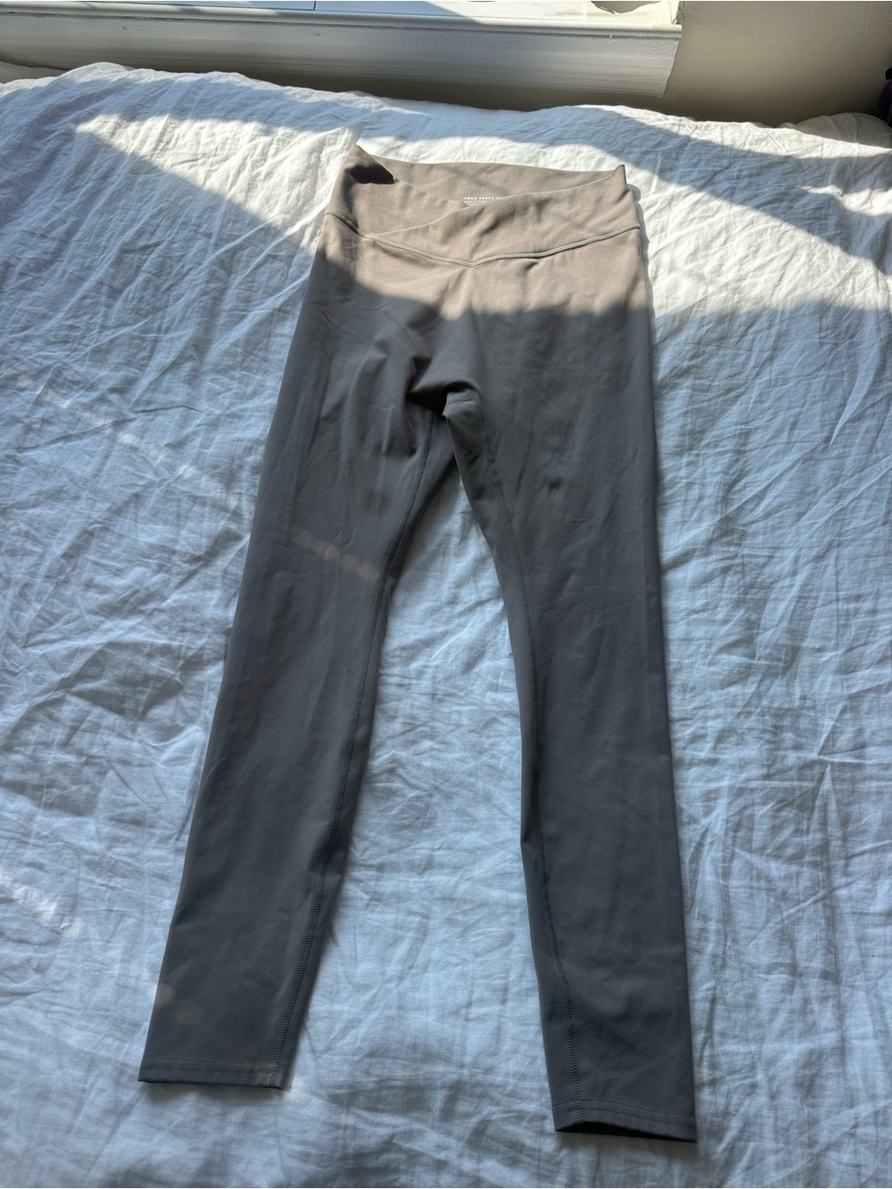 Gray High-Waist Active Leggings